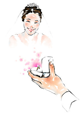 PSD 손 커플 여자 신부 결혼 프로포즈 일러스트 캘리그라피 성인 두명 반지 반지케이스 국내일러스트 장신구 관계 사람 이벤트 신체부위 보관함 파일형식