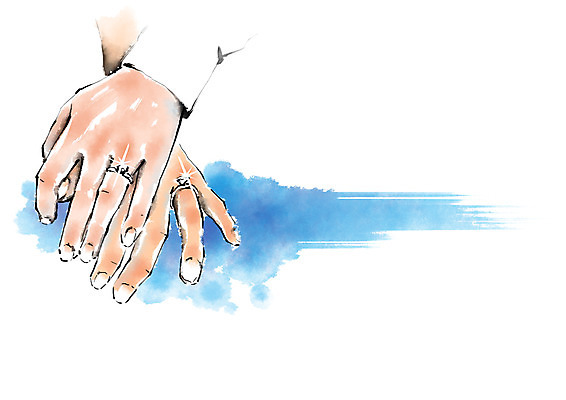 PSD 손 커플 프로포즈 일러스트 캘리그라피 손짓 두명 신체부위 손잡기 반지 커플반지 국내일러스트 장신구 관계 모션 사람 파일형식