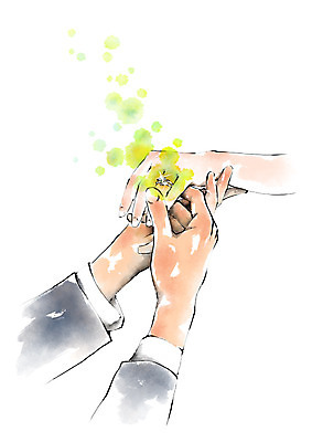 PSD 손 커플 프로포즈 일러스트 캘리그라피 손짓 두명 신체부위 반지 국내일러스트 장신구 관계 모션 사람 파일형식