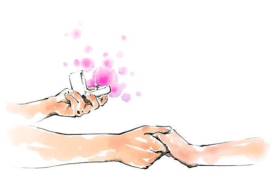 PSD 손 커플 프로포즈 일러스트 캘리그라피 들기 손짓 두명 신체부위 손잡기 반지 반지케이스 국내일러스트 장신구 관계 모션 사람 보관함 파일형식