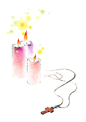 PSD 기독교 십자가 일러스트 목걸이 초 캘리그라피 촛불 기독교용품 사람없음 십자가목걸이 국내일러스트 종교 장신구 종교용품 파일형식