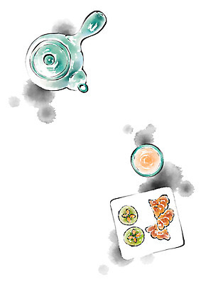 PSD 한국전통 접시 한식 일러스트 캘리그라피 사람없음 전통음식 전통차 찻잔 찻주전자 약과 전통다과 화과자 국내일러스트 전통 식기 음식 주전자 잔 한국 차_음료 과자 다과 파일형식