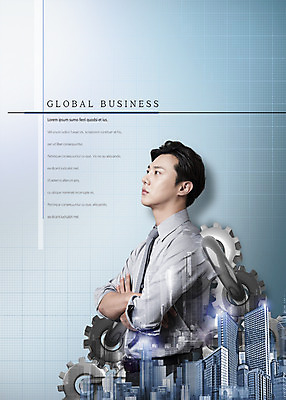 PSD 편집 편집이미지 남자 한명 빌딩 상반신 20대 성인 옆모습 팔짱 글로벌비즈니스 한국인 비즈니스맨 톱니바퀴 성인남자한명만 이미지편집 1 뷰포인트 비즈니스 모션 사람 동양인 청년 건물 글로벌 직장인 남자한명만 성인남자만 파일형식