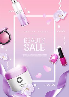 PSD 편집 편집이미지 꽃 리본 이벤트 사람없음 뷰티 세일 화장품 볼터치 매니큐어 이미지편집 식물 화장 파일형식