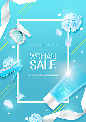 PSD 편집 편집이미지 우먼라이프 리본 이벤트 사람없음 세일 화장품 물방울 하이힐 아이섀도 튜브용기 이미지편집 라이프스타일 구두 뷰티 용기_그릇 여성화 파일형식