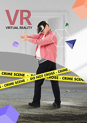 전신 PSD 편집 편집이미지 남자 한명 서기 30대 경찰 조준 3D안경 폴리스라인 가상현실 4차산업 VR기기 이미지편집 직업 1 산업 안경 모션 사람 장년 기계 파일형식