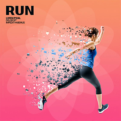 전신 PSD 편집 편집이미지 여자 한명 서기 20대 성인 뒷모습 운동복 달리기 운동 한국인 이미지편집 1 옷 뷰포인트 모션 건강 사람 동양인 청년 파일형식