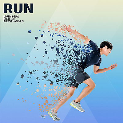 전신 PSD 편집 편집이미지 남자 한명 서기 20대 성인 옆모습 달리기 운동 한국인 이미지편집 1 뷰포인트 모션 건강 사람 동양인 청년 파일형식