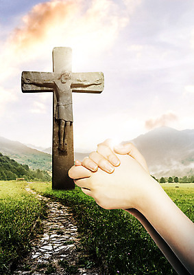 PSD 구름 편집 편집이미지 손 기독교 십자가 하늘 산 기독교용품 초원 신체부위 기도 예수 괴로움 간절함 이미지편집 자연요소 감정 종교 컨셉 종교용품 사람 신_종교 파일형식