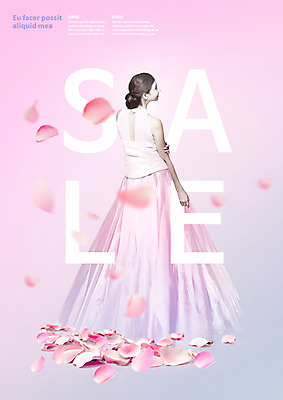 전신 PSD 서양인 편집 편집이미지 드레스 여자 꽃잎 한명 서기 이벤트 20대 뒷모습 세일 낙화 이미지편집 외국인 1 옷 꽃 뷰포인트 모션 사람 청년 파일형식