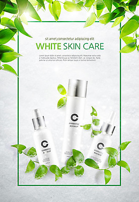 PSD 편집 편집이미지 나뭇잎 사람없음 뷰티 화장품 눈 스킨케어 이미지편집 자연요소 잎 날씨 파일형식