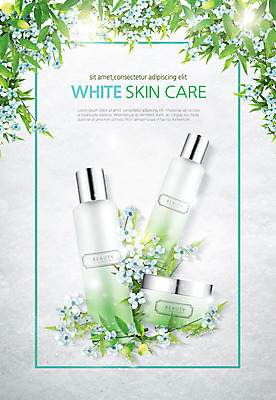 PSD 편집 편집이미지 꽃 나뭇잎 사람없음 뷰티 화장품 눈 스킨케어 이미지편집 자연요소 식물 잎 날씨 파일형식