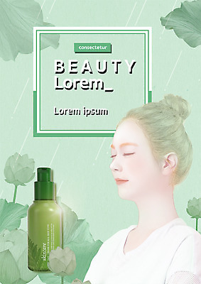 PSD 편집 편집이미지 여자 연꽃 한명 상반신 20대 성인 뷰티 눈감음 화장품 스킨케어 성인여자한명만 이미지편집 1 꽃 모션 사람 청년 여자한명만 성인여자만 파일형식