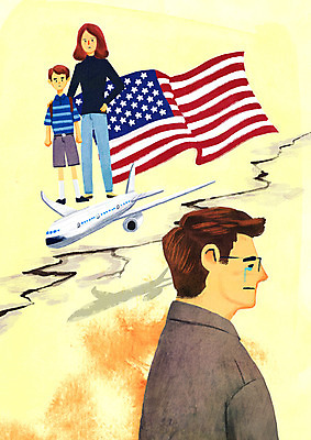 전신 PSD 부부 여자 남자 아들 어린이 일러스트 비행기 상반신 성인 세명 슬픔 균열 눈물 유학 이혼 국내일러스트 커플 교육 감정 가족 항공교통 모션 대중교통 사람 파일형식