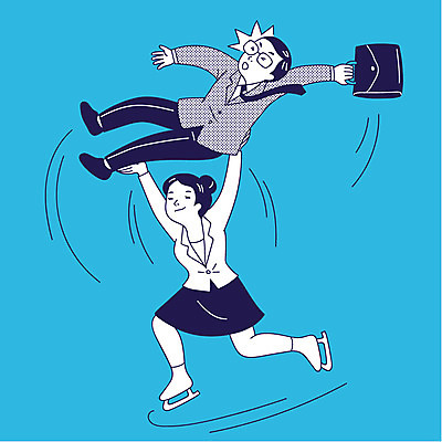 전신 여자 남자 올림픽 일러스트 동계올림픽 들기 성인 두명 힘 직장인 비즈니스맨 비즈니스우먼 피겨스케이팅 워킹맘 스파이럴 국내일러스트 AI파일 직업 스포츠 비즈니스 모션 엄마 사람 스케이팅 파일형식 벡터