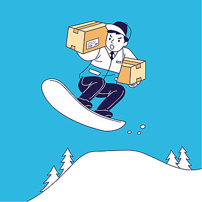 전신 남자 올림픽 일러스트 동계올림픽 한명 서기 성인 스노우보드 직장인 배달원 택배 택배상자 국내일러스트 AI파일 직업 1 스포츠 모션 사람 상자 운송업 보드_스포츠 파일형식 벡터