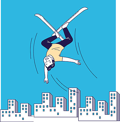 전신 남자 올림픽 일러스트 동계올림픽 한명 성인 건물 점프 직장인 즐거움 스키점프 퇴사 국내일러스트 AI파일 직업 1 건축물 감정 스포츠 비즈니스 모션 스키 사람 파일형식 벡터