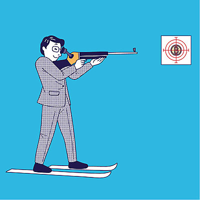 전신 남자 올림픽 일러스트 동계올림픽 한명 서기 성인 총 직장인 과녁판 목표 사격 바이애슬론 가상화폐 국내일러스트 AI파일 직업 1 무기 스포츠 컨셉 돈 모션 겨울스포츠 사람 파일형식 벡터