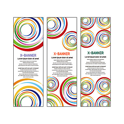 템플릿 배너템플릿 세로배너 사각프레임 사람없음 컬러풀 현수막 원형 배너세트 엑스배너 AI파일 도형 배너 컬러 프레임 세로 세트 사각형 파일형식 벡터