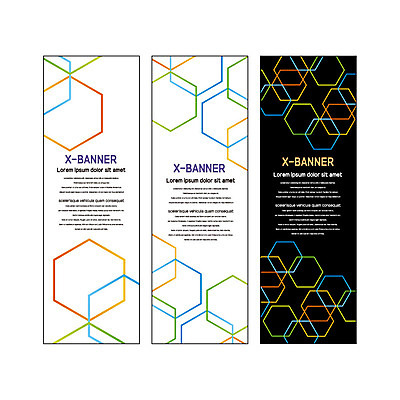 템플릿 배너템플릿 세로배너 사각프레임 사람없음 컬러풀 현수막 육각형 배너세트 엑스배너 AI파일 도형 배너 컬러 프레임 세로 세트 사각형 파일형식 벡터