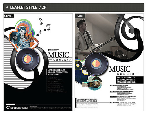 템플릿 여자 남자 ZIP 포스터 음악 리플렛 연주 음표 서기 웃음 상반신 성인 두명 옆모습 30대 한국인 기타 전단템플릿 전단 인디자인 INDD 이미지템플릿 기호 뷰포인트 모션 현악기 문화예술 표정 사람 동양인 장년 홍보물 파일형식