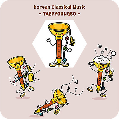 캐릭터 한국전통 악기 연주 일러스트 국악기 사람없음 꽹과리 태평소 일러캐릭터 AI파일 전통 음악 타악기 한국 국악 관악기 파일형식 벡터