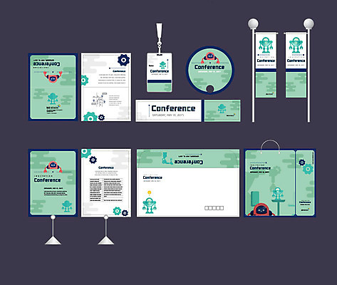 템플릿 배너템플릿 이벤트 사람없음 세트 쇼핑백 현수막 로봇 톱니바퀴 엽서 초대장 패키지 사원증 박람회 손부채 기업홍보 소봉투 행사세트 행사템플릿 AI파일 배너 가방 비즈니스 편지봉투 카드_감사 편지 파일형식 벡터