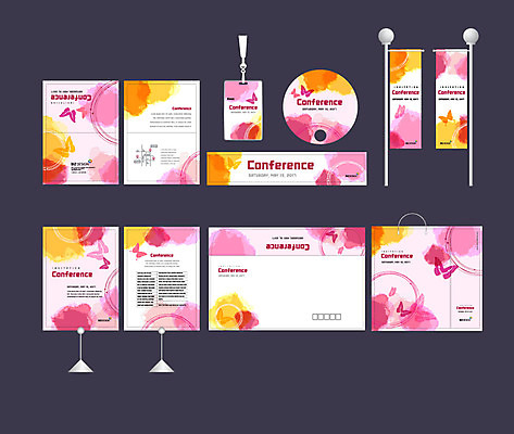 템플릿 배너템플릿 분홍색 나비 이벤트 사람없음 세트 쇼핑백 노란색 현수막 엽서 초대장 번짐 패키지 사원증 박람회 손부채 기업홍보 소봉투 행사세트 행사템플릿 AI파일 배너 컬러 곤충 가방 비즈니스 편지봉투 카드_감사 편지 파일형식 벡터 효과