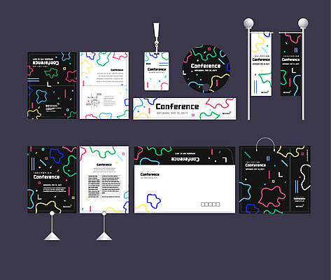 도형 템플릿 배너템플릿 선 이벤트 사람없음 세트 쇼핑백 현수막 라인아트 엽서 초대장 패키지 사원증 박람회 손부채 기업홍보 소봉투 행사세트 행사템플릿 AI파일 배너 가방 비즈니스 편지봉투 카드_감사 편지 파일형식 벡터