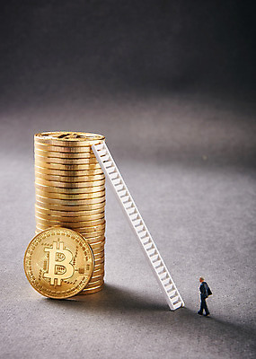 포토 JPG 스튜디오촬영 돈 실내 사람없음 쌓기 계단 동전 미니어처 오브젝트 가상 가상화폐 국내포토 모션 내부 모형 재산 파일형식