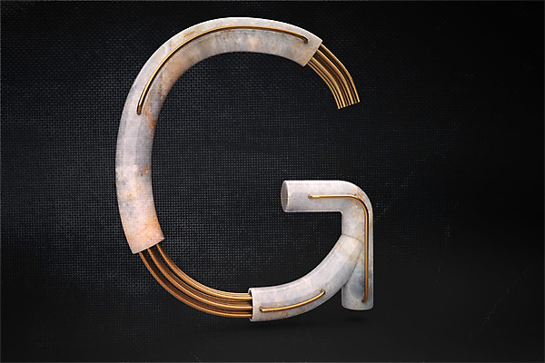 PSD 편집이미지 문자 알파벳 영어 타이포그라피 사람없음 3D소스 3D G 디지털합성 파이프 편집3D 파일형식