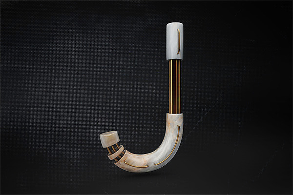 PSD 편집이미지 문자 알파벳 영어 타이포그라피 사람없음 3D소스 3D 디지털합성 파이프 J 편집3D 파일형식