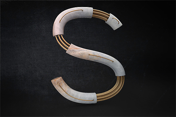 PSD 편집이미지 문자 알파벳 영어 타이포그라피 사람없음 3D소스 3D 디지털합성 파이프 S 편집3D 파일형식