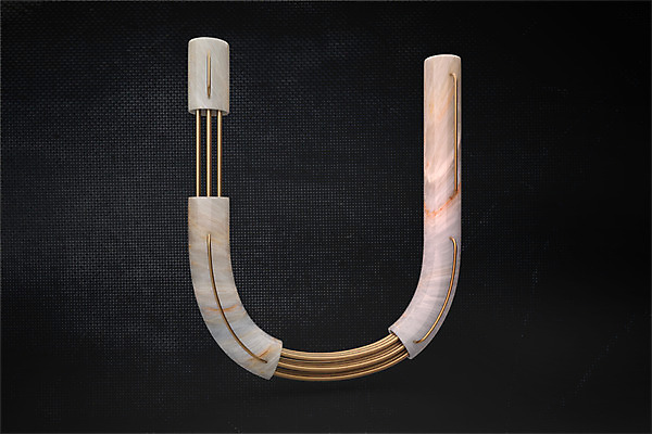 PSD 편집이미지 문자 알파벳 영어 타이포그라피 사람없음 3D소스 3D U 디지털합성 파이프 편집3D 파일형식