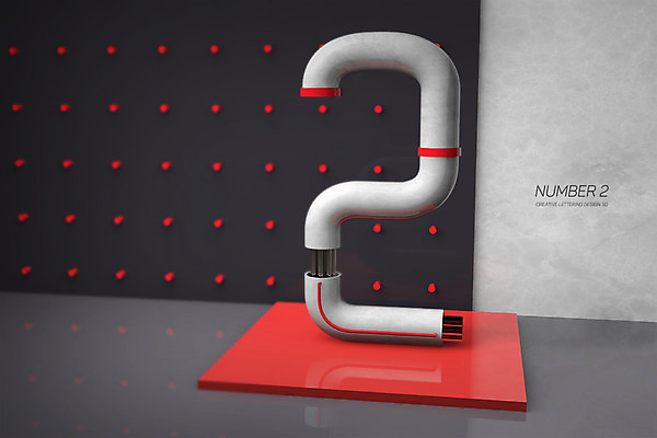 PSD 편집이미지 문자 2 타이포그라피 사람없음 숫자 3D소스 3D 디지털합성 파이프 편집3D 파일형식