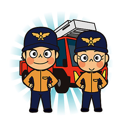 전신 직업 여자 남자 허리손 일러스트 서기 성인 두명 소방관 구조원 소방차 119 국내일러스트 AI파일 포즈 모션 자동차 사람 소방 전화번호 파일형식 벡터