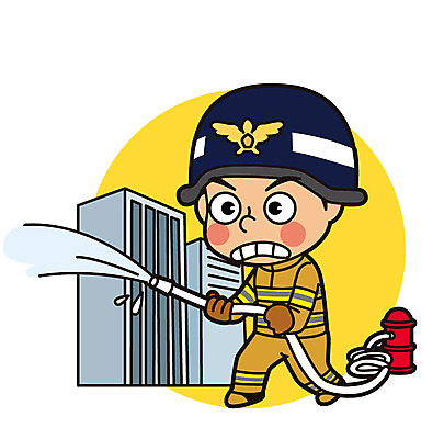 전신 직업 남자 일러스트 한명 서기 성인 건물 소방관 구조원 화재 소화전 119 화재진압 국내일러스트 AI파일 1 건축물 모션 사람 안전장비 소방 사건 전화번호 진압 파일형식 벡터