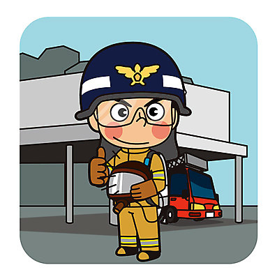 전신 직업 남자 일러스트 한명 서기 손짓 성인 최고 소방관 구조원 소방차 119 방독면 국내일러스트 AI파일 1 모션 자동차 마스크 사람 소방 전화번호 파일형식 벡터