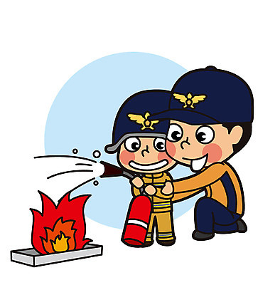 전신 직업 남자 어린이 일러스트 불 성인 두명 체험 소방관 구조원 소화기 119 소방교육 국내일러스트 AI파일 자연요소 교육 컨셉 사람 안전장비 소방 전화번호 파일형식 벡터