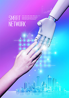PSD 편집 편집이미지 손 악수 한손 스마트라이프 빌딩 신체부위 네트워크 스마트 로봇 광고편집 로봇산업 로봇팔 4차산업 이미지편집 라이프스타일 산업 컨셉 사람 손짓 건물 파일형식