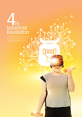 PSD 편집 편집이미지 여자 다이어트 스마트라이프 한명 상반신 20대 성인 헬스 아령 한국인 회로판 비만 스마트 광고편집 3D안경 가상현실 오큘러스 4차산업 VR기기 이미지편집 1 라이프스타일 산업 안경 컨셉 건강 사람 동양인 청년 운동 기계 몸매 파일형식