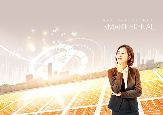 PSD 편집 편집이미지 응시 여자 한명 웃음 빌딩 상반신 20대 성인 디지털 한국인 비즈니스우먼 스마트 광고편집 4차산업 이미지편집 1 시선 산업 컨셉 비즈니스 표정 사람 동양인 청년 건물 직장인 파일형식