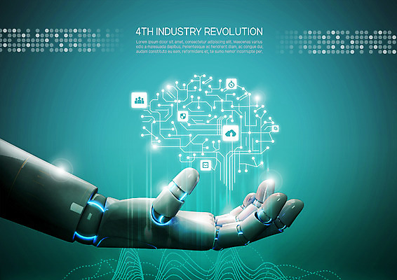 PSD 편집 편집이미지 사람없음 디지털 회로판 로봇 광고편집 로봇산업 로봇팔 4차산업 이미지편집 산업 파일형식