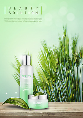 PSD 편집 편집이미지 나뭇잎 사람없음 뷰티 화장품 이삭 광고편집 스킨케어 이미지편집 잎 파일형식