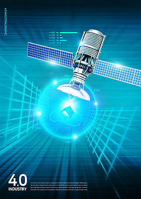 PSD 편집 편집이미지 사람없음 디지털 인공위성 큐브 광고편집 4차산업 이미지편집 산업 통신 파일형식