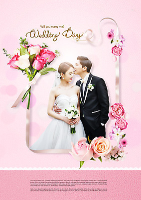 PSD 편집 편집이미지 커플 여자 남자 리본 신부 부케 신랑 결혼 키스 상반신 20대 두명 장미 한국인 광고편집 이미지편집 꽃 꽃다발 관계 사람 동양인 이벤트 청년 애정표현 파일형식