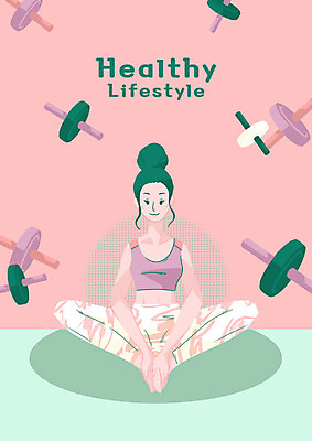 전신 PSD 여자 일러스트 요가 건강 한명 앉기 성인 운동 운동기구 헬스 스트레칭 국내일러스트 1 웰빙 모션 사람 파일형식