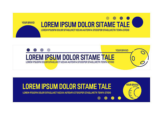 도형 템플릿 배너템플릿 가로배너 사각프레임 사람없음 사각형 현수막 원형 초승달 배너세트 AI파일 배너 프레임 가로 세트 달 파일형식 벡터