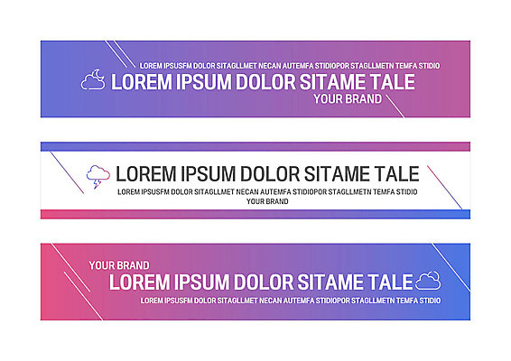 구름 템플릿 배너템플릿 가로배너 선 사각프레임 사람없음 사각형 달 현수막 번개 배너세트 AI파일 자연요소 도형 배너 날씨 프레임 가로 세트 파일형식 벡터