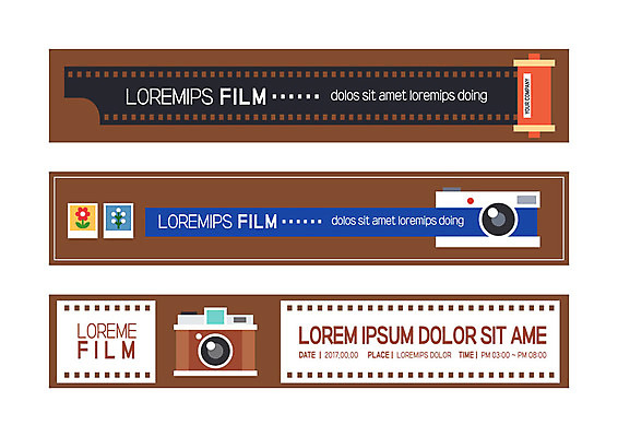 템플릿 배너템플릿 가로배너 사각프레임 사람없음 카메라 사각형 현수막 필름 배너세트 AI파일 도형 배너 프레임 가로 전자제품 세트 파일형식 벡터